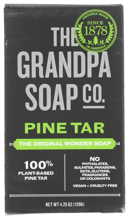 Excellent for bathing, showering, shaving and shampooing. Many loyal users have been telling us for generations how œwonderful it cleans, moisturizes and deodorizes. Our customers have described pine tar as being helpful with various skin irritations. No added colors or fragrances. Vegetable based.
œSoap from a simpler time.