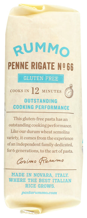 RUMMO: Gluten Free Penne Rigate Pasta, 12 oz