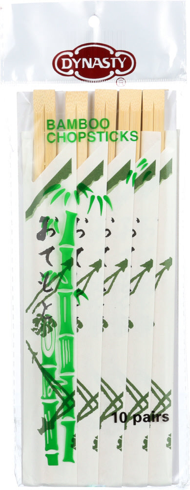 DYNASTY: Chopstick Bamboo, 10 PC - No Brand For Less 