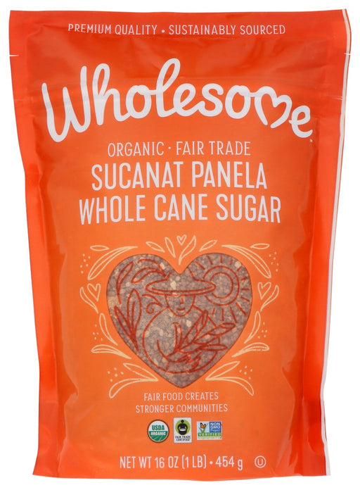 WHOLESOME: Sucanat Organic Whole Cane Sugar, 16 oz