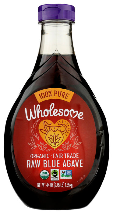 WHOLESOME SWEETENERS: Organic Raw Blue Agave, 44 oz