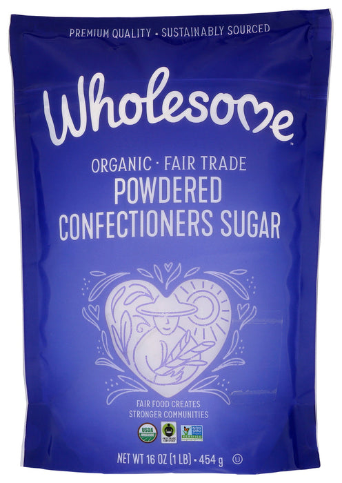 WHOLESOME SWEETENERS: Organic Powdered Sugar, 16 oz