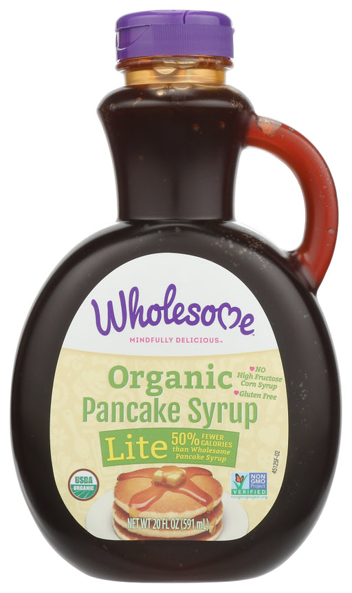 WHOLESOME SWEETENERS: Organic Pancake Syrup Lite, 20 Oz