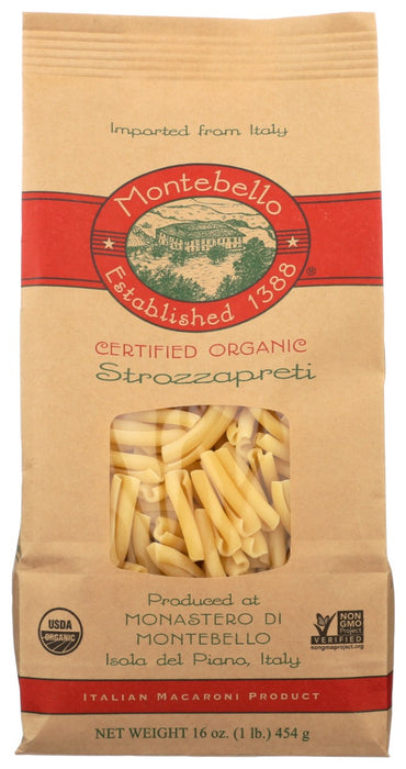 MONTEBELLO: Pasta Strozzapreti Organic, 16 oz