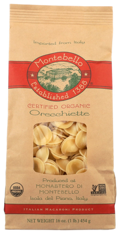 MONTEBELLO: Pasta Orecchiette Organic 16 oz