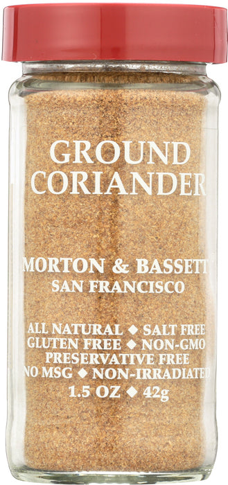 Ground Coriander has a mild, sweet taste with citrus undertones. Use in savory and sweet dishes. An essential ingredient in curries. Add to stews, seafood dishes and marinades for a Mediterranean flavor or to your favorite chutney and pickle recipes.