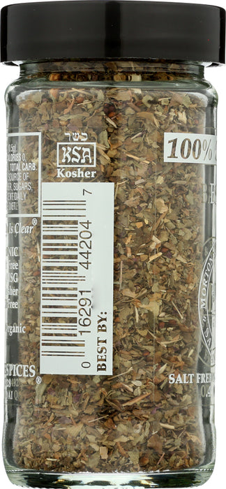 MORTON & BASSETT: 100% Organic  Basil, .8 Oz