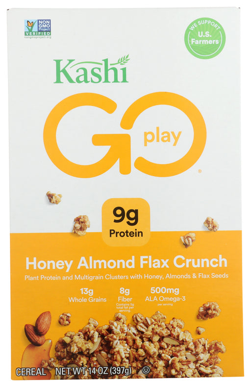 A healthy cereal to enjoy with or without your favorite milk; Makes a tasty snack at work, school, or as a quick dinner‹ Bite into crunchy multigrain clusters with sliced almonds, whole flax seeds, oats, and a touch of sweet honey.
