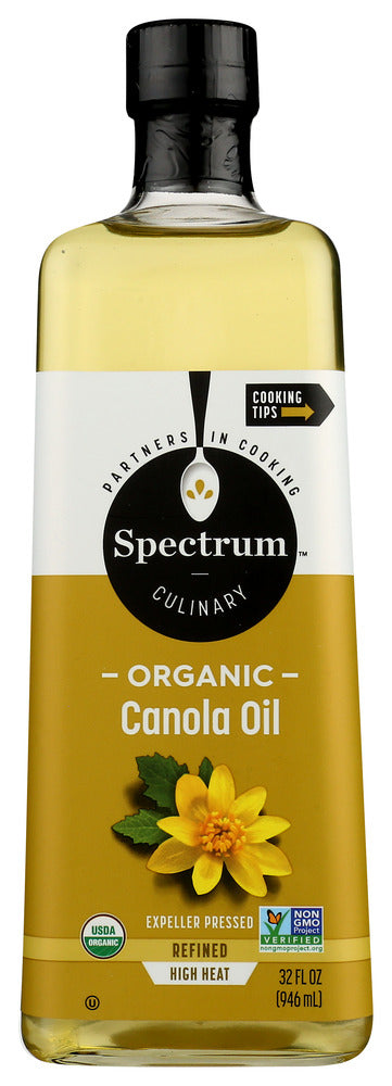 Spectrum&reg; brand Organic Refined Canola Oil is a perfect choice for saut&eacute;ing at medium-high heat; its neutral flavor makes it ideal for baking cakes, cookies and pies, and for smooth, delicious salad dressings, sauces and marinades.