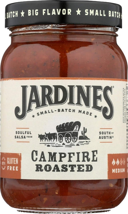 JARDINES: Medium Campfire Roasted Salsa, 16 oz