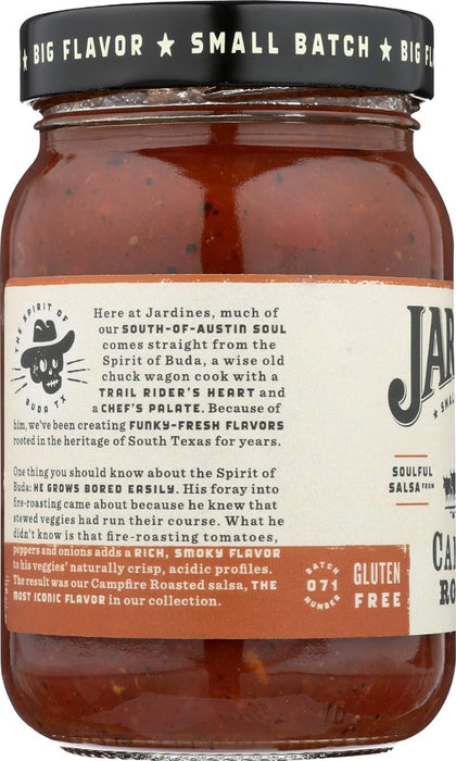 JARDINES: Medium Campfire Roasted Salsa, 16 oz