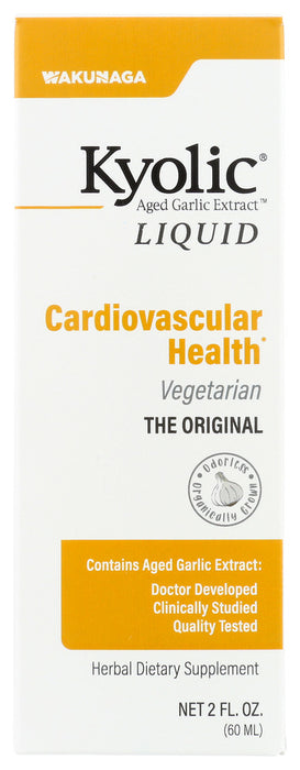 Contains 1 ml of Aged Garlic Extract in 1/4 teaspoon or 1 filled #00 capsule (per serving), designed to support and strengthen your cardiovascular system by reducing the major risk factors and promoting overall heart health.