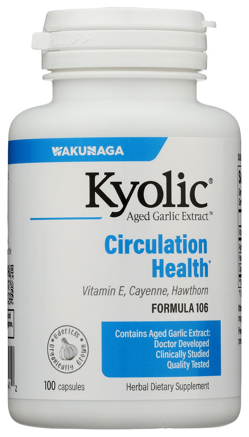 KYOLIC: Aged Garlic Extract Circulation Formula 106, 100 Capsules