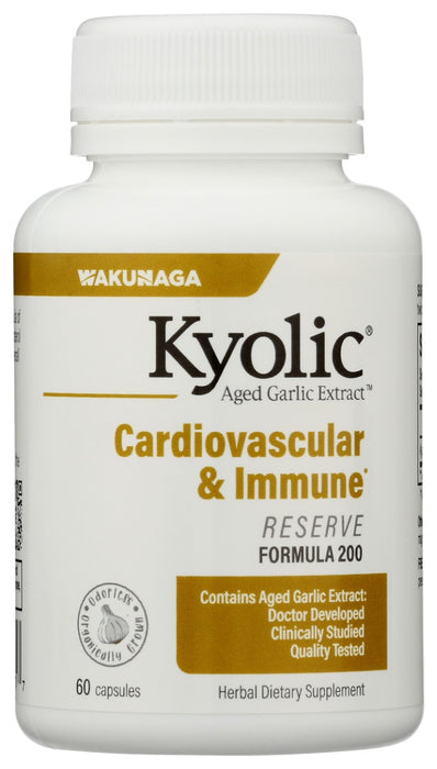 Contains 600 mg of Aged Garlic Extract in one capsule (per serving), twice as much as KYOLIC Formula 100, designed to support healthy cholesterol levels and overall heart health.