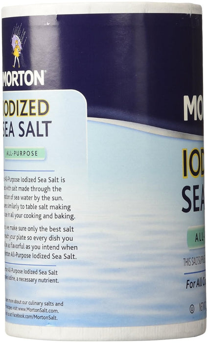 MORTONS: All-Purpose Iodized Sea Salt, 26 oz