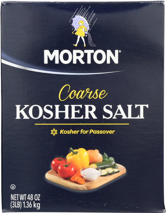 MORTON: Coarse Kosher Salt, 48 oz