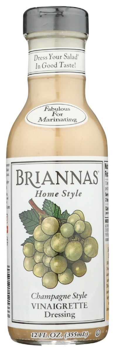 Raise your salad bowls in a toast to the distinctive taste of our Champagne Vinaigrette Salad Dressing. It's a delightful flavor celebration that's popping with a fun blend of champagne vinegar, honey, Dijon mustard, and crushed capers.It's sure to add a dash of unexpected excitement to any salad”not to mention grilled or roasted meats and vegetables. Our Champagne Vinaigrette Salad Dressing is yet another awesome taste sensation from the dressing company that specializes in topping all the rest”BRIANNAS!