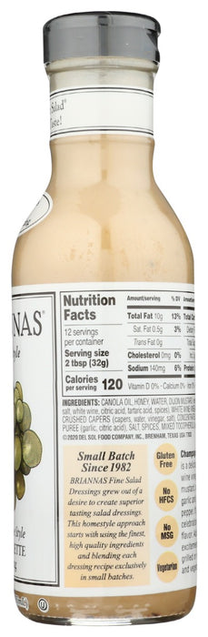 BRIANNA'S: Champagne Style Vinaigrette Dressing, 12 oz