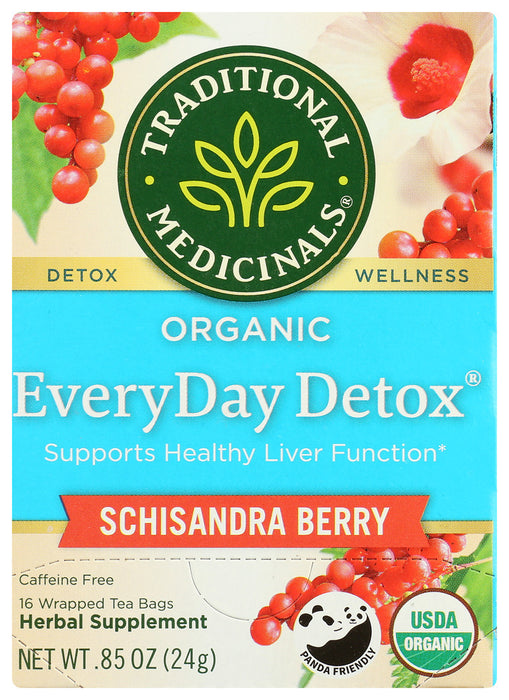 TRADITIONAL MEDICINALS: Everyday Detox Herbal Tea 16 tea bags, 0.85 oz