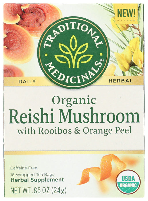 TRADITIONAL MEDICINALS: Tea Reishi Mshrm Orng Pl, 16 bg