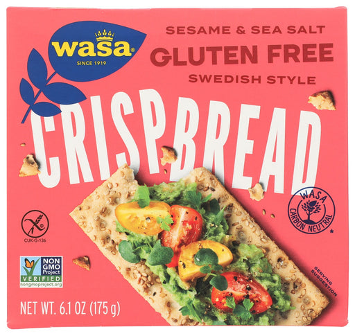 WASA: Gluten Free Sesame and Sea Salt, 6.1 oz