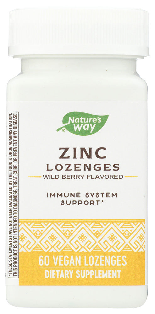 NATURES WAY: Zinc Lozenges, 60 tb