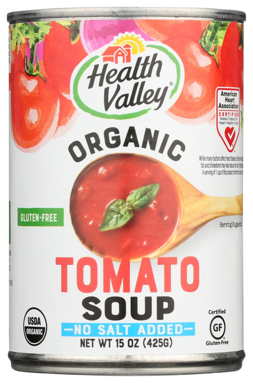 Our Organic Tomato Soup is made with the finest ingredients and has No Salt Added. It is also an excellent source of antioxidant vitamin C (25%) and a good source of fiber (3g).