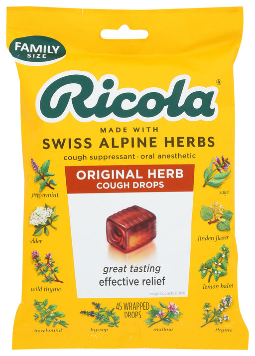 RICOLA: Original Cough Drops, 50 pc