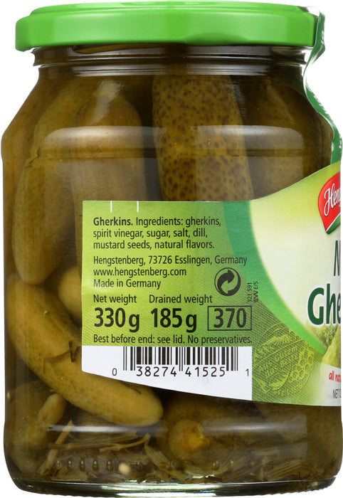 HENGSTENBERG: Pickle Knax Mini Crunchy Gherkins, 12.5 oz