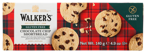 Walkers Gluten Free Chocolate Chip Shortbread - generous helping of chocolate chips provides a rich and luxurious complement to this classic shortbread.