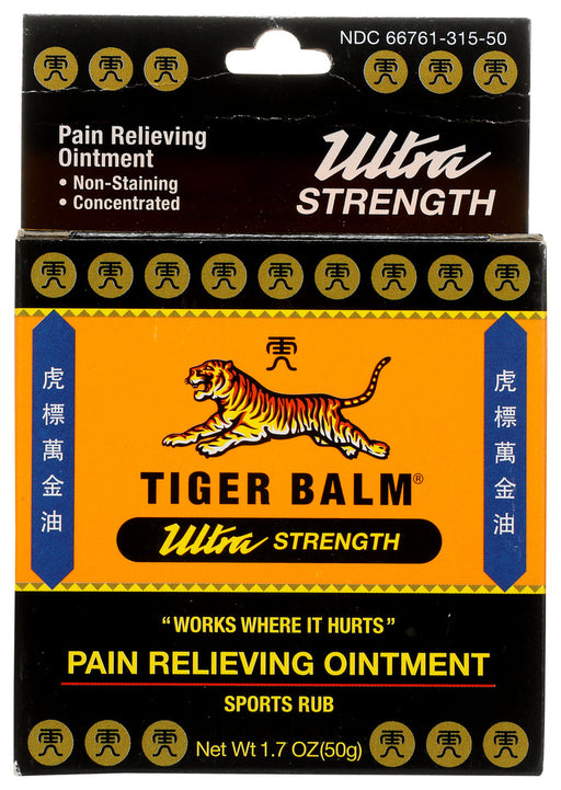 TIGER BALM: Sports Rub Pain Relieving Ointment Ultra Strength Non-Staining, 1.7 oz