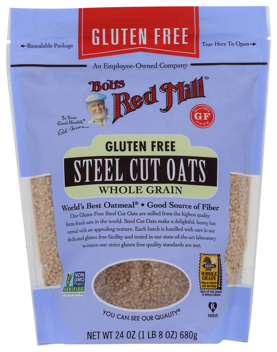 BOBS RED MILL: Gluten Free Steel Cut Oats, 24 oz