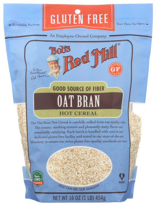 Gluten Free Oat Bran is a smooth and tasty high-fiber hot cereal processed in our dedicated gluten free facility and tested to confirm its purity.