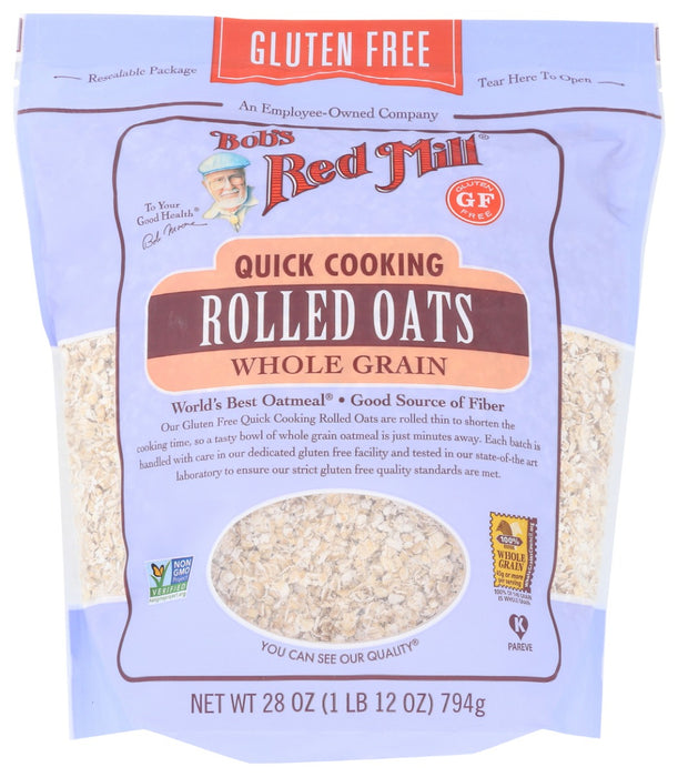 Gluten Free Quick Cooking Rolled Oats make a wholesome, hearty breakfast in as few as three minutes. Our gluten free oats are processed in our dedicated gluten free facility and are tested to ensure purity.