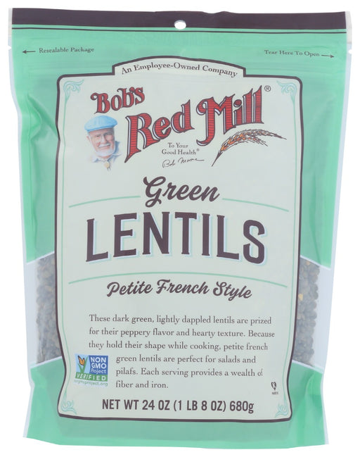 BOBS RED MILL: Petite French Green Lentils, 24 OZ