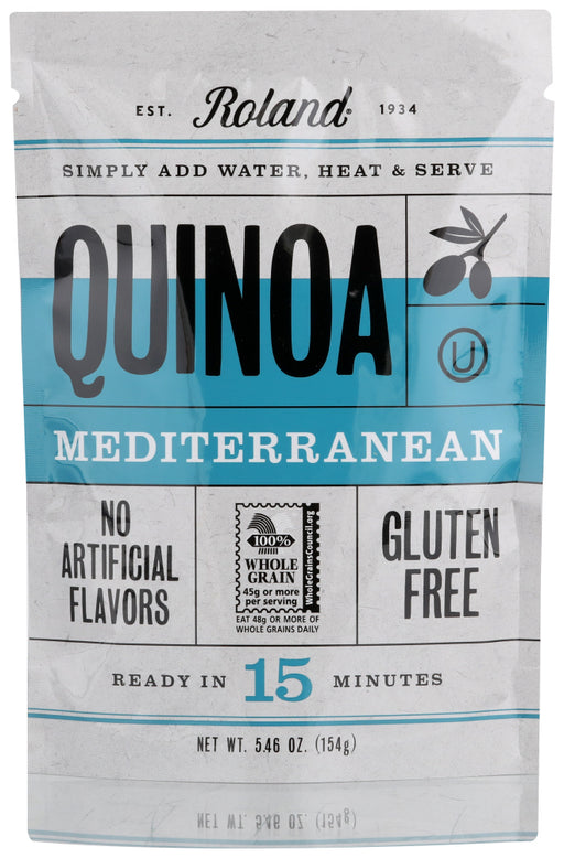 Roland&reg; Mediterranean Quinoa is a flavorful, gluten free dish that has no artificial flavors. It is certified whole grain by the Whole Grain Council. It is a convenient and healthy dish that is ready in just 15 minutes!

Preparation:
Bring 1 1/2 cups of water to a boil. Add entire contents of pouch and mix well. Reduce heat and cover. Simmer 14-18 minutes or until liquid is absorbed. Stir. Serve at room temperature for greater flavor intensity.
