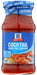 McCormick&reg; Cocktail Sauce for Seafood complements the flavor of shrimp, oysters, clams, fish and other seafood. Its rich flavor has just the right amount of sweetness and horseradish. This is the famous formula developed and sold for many years to favorite restaurants all over the continent.