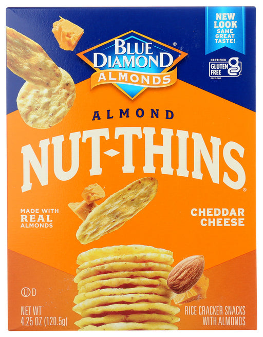 If you love cheese crackers, but don't want the wheat gluten or all that salt and fat, we have good news for you. Our Cheddar Cheese Nut Thins delivers that great cheese taste in a gluten-free, low- sodium cracker with no cholesterol or saturated fat.