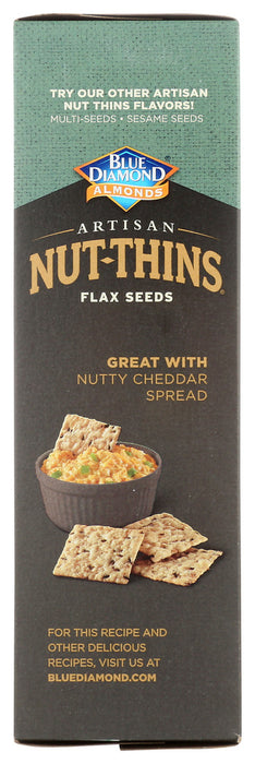 BLUE DIAMOND: Nut Thins Artisan With Almonds & Flax, Wheat & Gluten Free, 4.25 oz