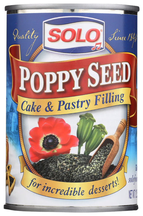 SOLO: Poppy Seed Cake & Pastry Filling, 12.5 oz