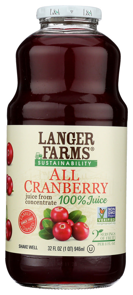 L &amp; A Juice All Cranberry Juice, 32 Oz