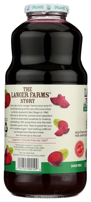 L & A JUICE: Organic All Beet Juice, 32 oz