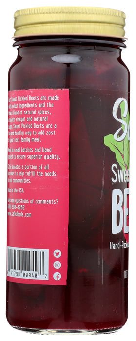 SAFIE: Sweet Pickled Beets, 16 oz