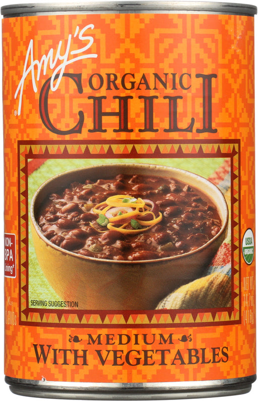 We took our classic, perfectly spiced chili and added the savory garden flavors of organic bell peppers, potatoes, carrots and corn. Gluten free/dairy free/lactose free/tree nut free/vegan/kosher/plant based.