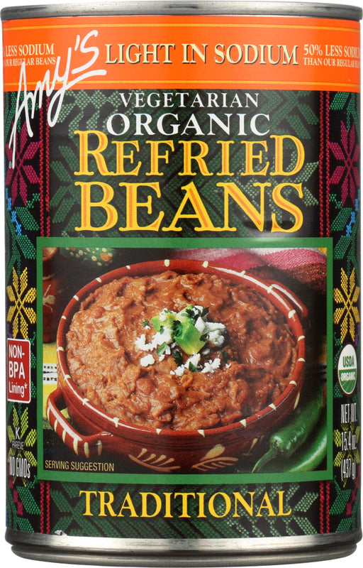 We blend organic pinto beans with traditional spices and a hint of onion and garlic for this classic Mexican dish. Wrap these up in your favorite burrito or enjoy them on the side. 