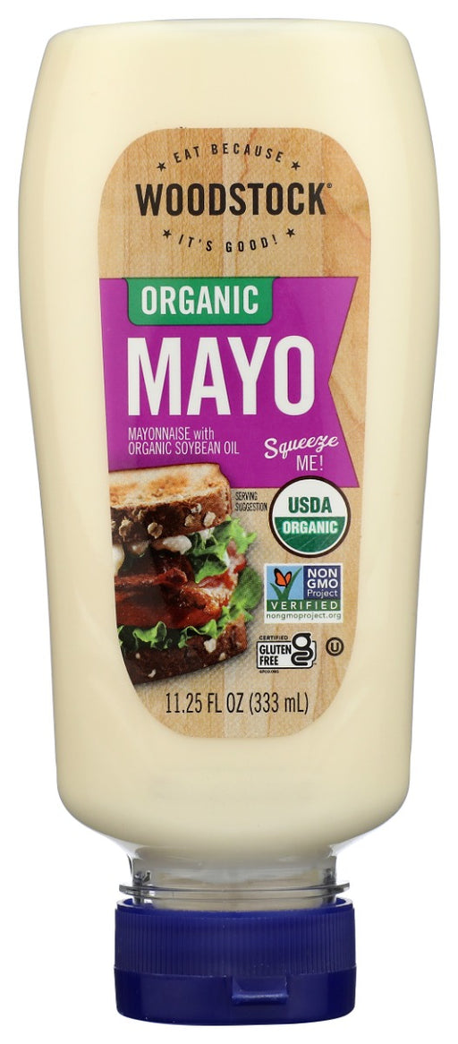 WOODSTOCK: Mayo Squeeze Org, 11.3 oz