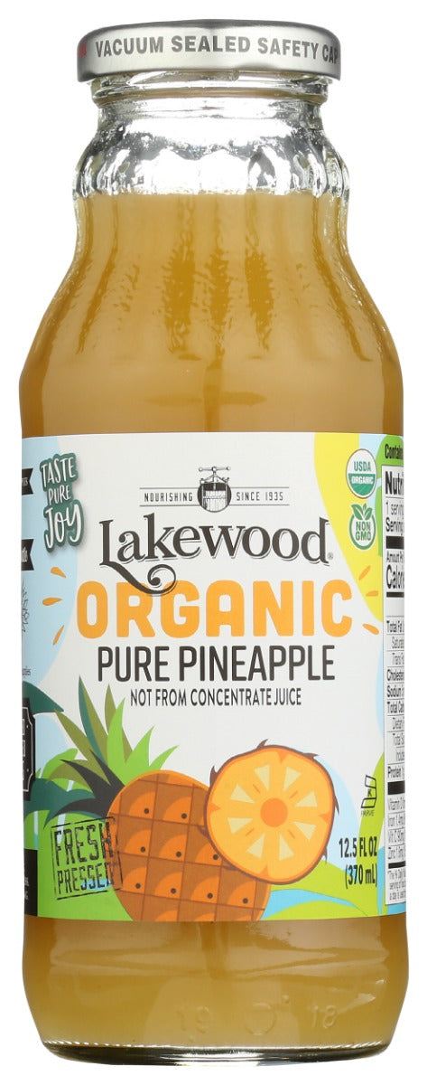 Grown and harvested in accordance with the USDA National Organic Program.  No synthetically compounded fertilizers, pesticides, herbicides or growth regulators. All Lakewood Juices are Pressed, Pasteurized, Bottled, and Vacuum Safety Sealed in Certified Organic Facilities.