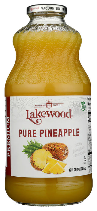 Lakewood Pineapple Juice Provides Essential Micro-Nutrients, Vitamins &amp; Minerals to help:

Support the Digestive System and Maintain Healthy Blood Pressure
Improve Iron Absorption and Maintain Strong Healthy Teeth &amp; Gums
Restore Vital Body Electrolytes for Overall Vitality, Health &amp; Well-Being
Support the Immune System and Maintain Normal Cholesterol &amp; Glucose Levels
Maintain Normal Cell Growth and Provide Healthful Nutrients for Every Stage of Life
