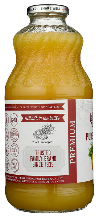 LAKEWOOD: Pure Pineapple Fruit Juice, 32 oz