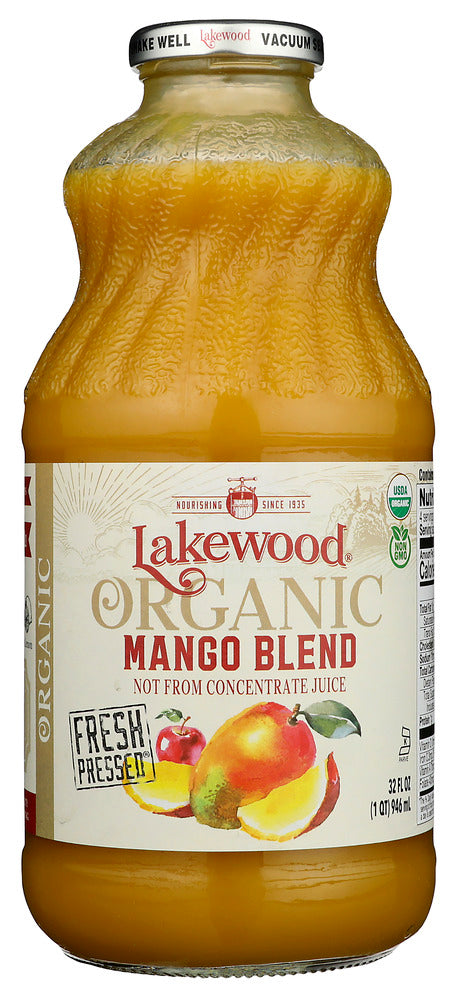 100% Certified Biodynamic® Organic Juice from Mangos, Apples, and GrapesNot from ConcentratePasteurized juice pressed from fresh fruitsCertified Biodynamic® OrganicGluten FreeAllergen free - per FDA 8 food allergens.